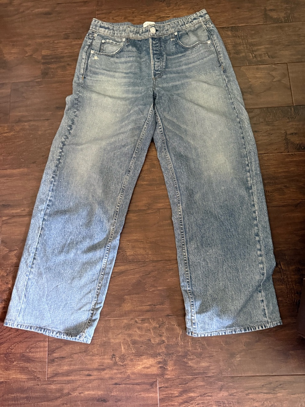 Rag and Bone Classic women’s pull on style Faux  Jeans - Light Blue sz lg new
